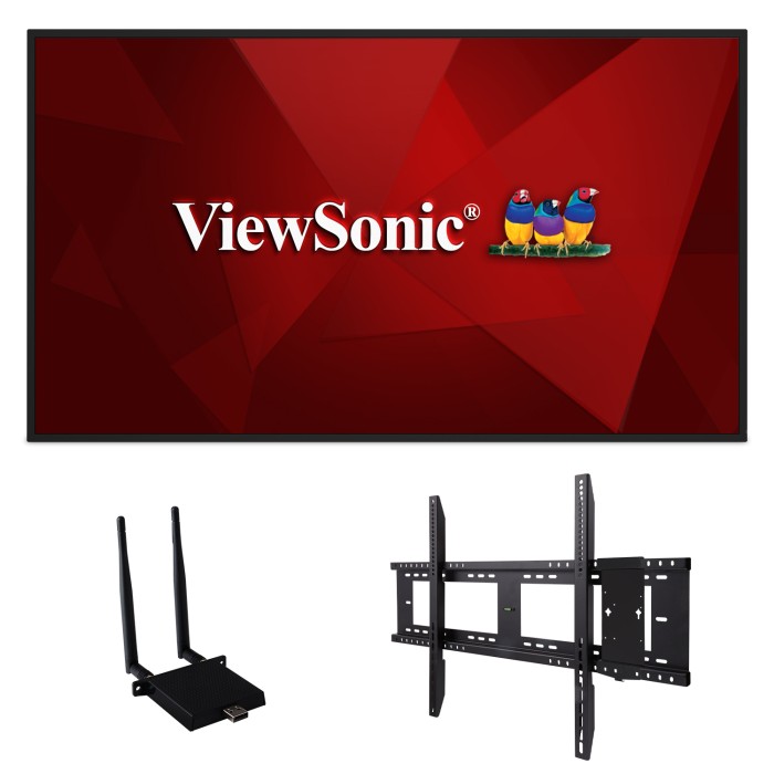 ViewSonic CDE8630-E1 86 Inch 4K Commercial Display Bundle - front view