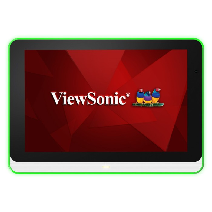 ViewSonic EP1052T-A 10.1 Inch Room Scheduling Panel - front view