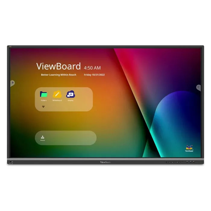 ViewSonic IFP6550 Gen 5 65 Inch 4K ViewBoard Interactive Display - front view