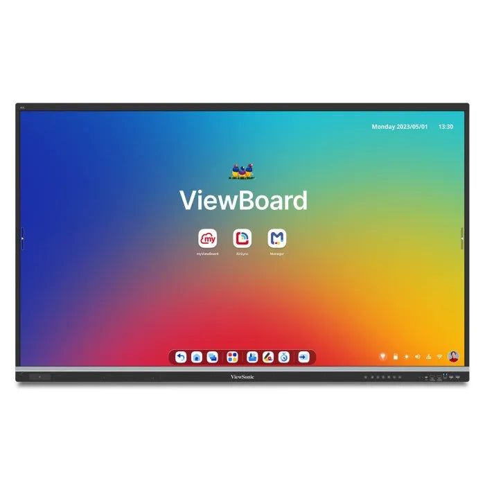 ViewSonic IFP6551 65 Inch 4K Android 14 Display with 50 Point Touch - front view