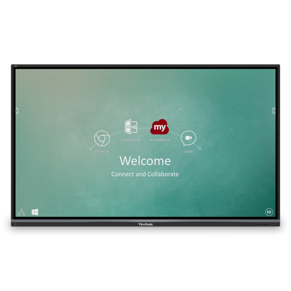 ViewSonic IFP7550-2 75 Inch 4K ViewBoard Interactive Display - front view