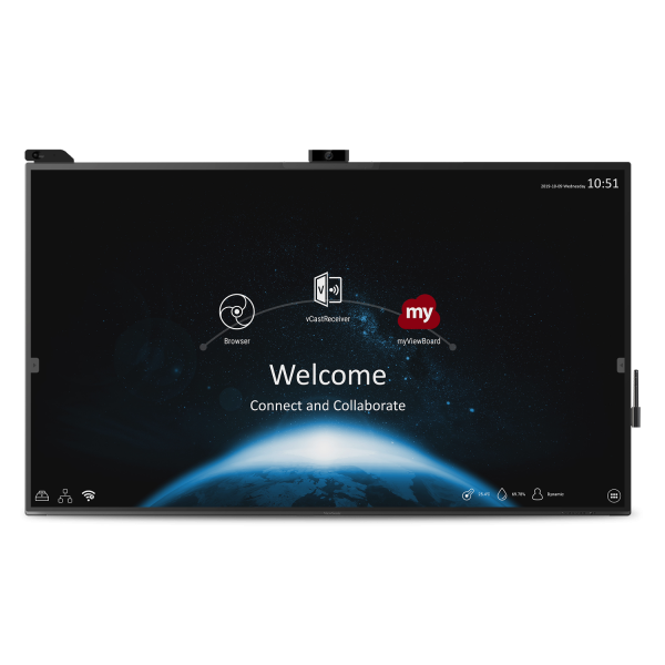 ViewSonic IFP8670 86 Inch 4K Flagship Interactive Display - front view