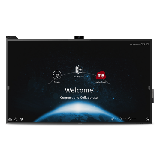 ViewSonic IFP8670 86 Inch 4K Flagship Interactive Display - front view