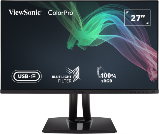 ViewSonic VP2756-2K 27 Inch 2K QHD ColorPro Monitor - front view