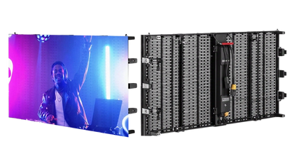 Xtreme Media Orion Lightweight Transparent Rental LED Display - front view
