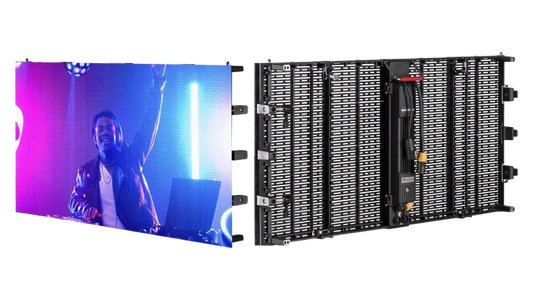 Xtreme Media Orion Lightweight Transparent Rental LED Display - front view
