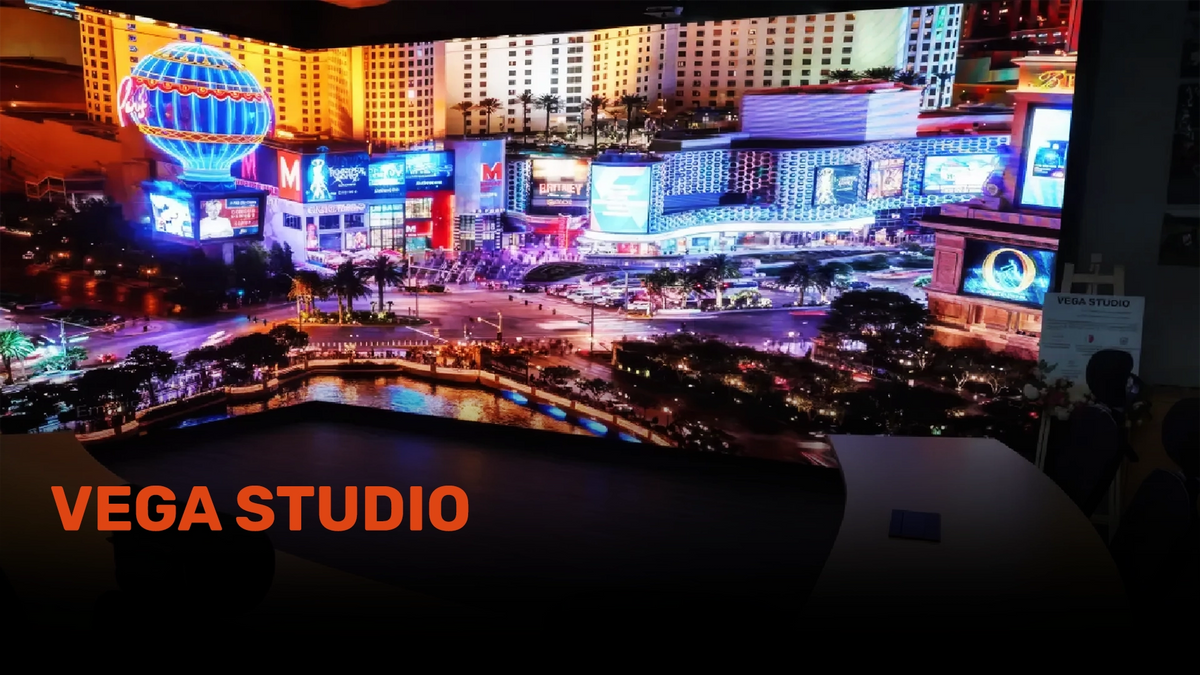 Xtreme Media Vega Studio Virtual Production LED Display, P2.5 - front view