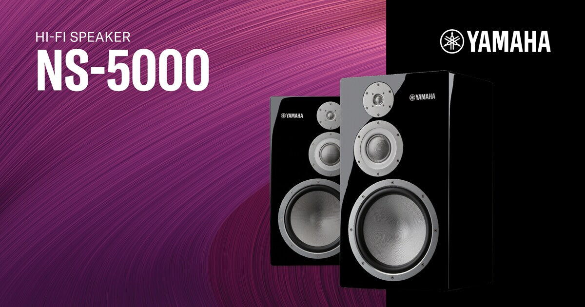 Yamaha NS-5000 Flagship 3-Way Bookshelf Speaker System - front view