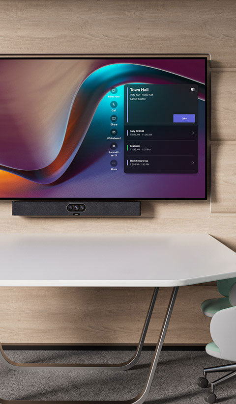 Yealink A25-BYOM MeetingBar All-in-One USB Video Bar for Focus Rooms - front view