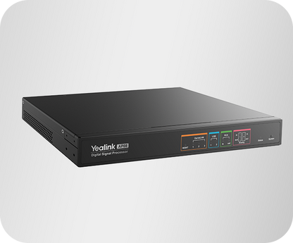 Yealink AP08 Dante digital signal processor - angled view