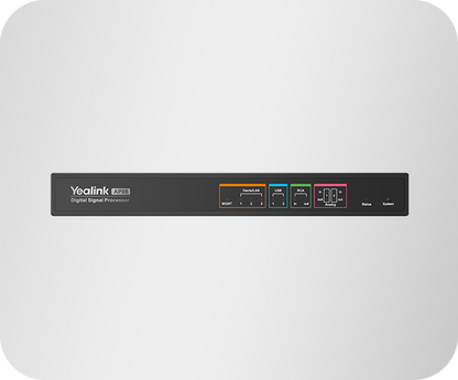 Yealink AP08 Dante digital signal processor - front view