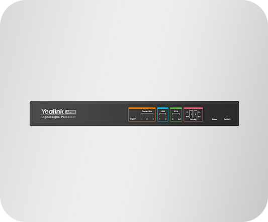 Yealink AP08 Dante digital signal processor - front view