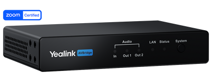 Yealink AVBridge Compact Audio Box and A/V Signal Extender - front view