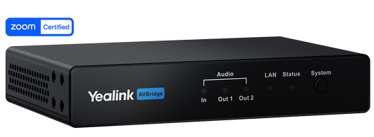 Yealink AVBridge Compact Audio Box and A/V Signal Extender - front view