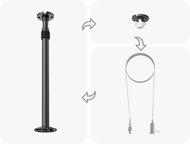 Yealink CM-MountKIT Mount Kit for CM20 Ceiling Microphone - product view 3