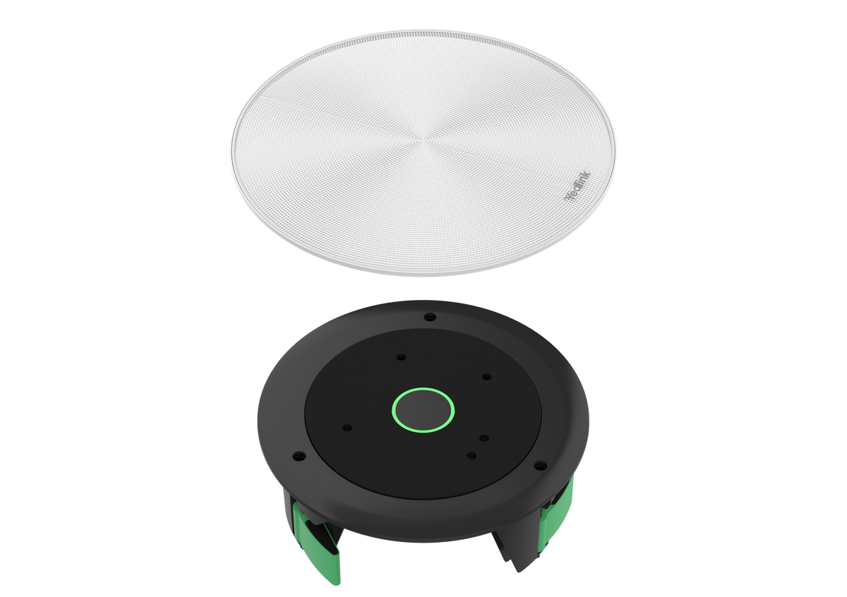 Yealink CM20 beamforming ceiling microphone - angled view (2 of 3)
