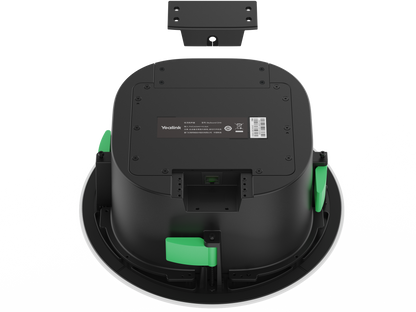Yealink CS10-D Dante ceiling loudspeaker - rear view with connections