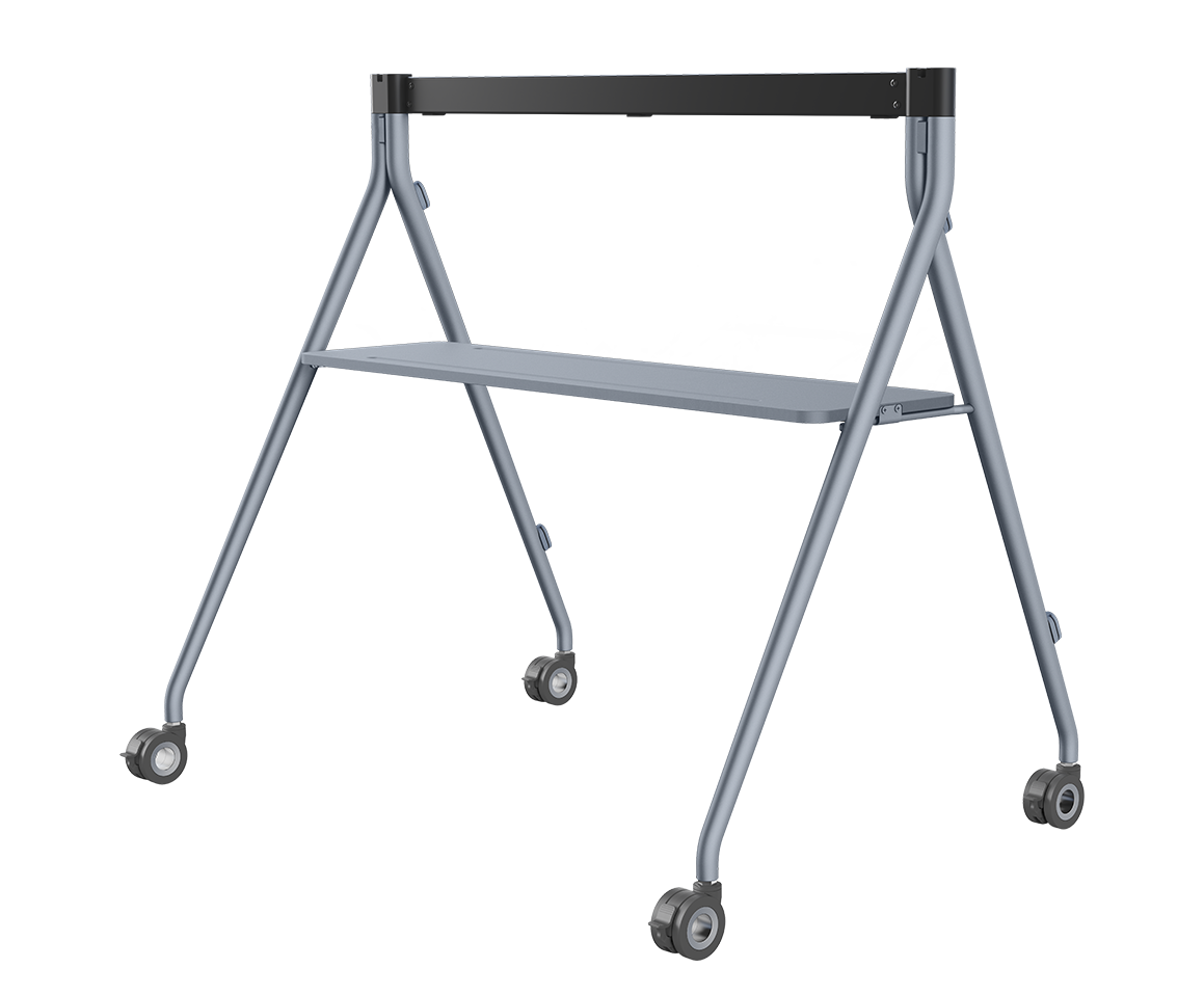 Yealink MB-FS-P650T Floor Stand with Tray for MeetingBoard 65 Pro - front view