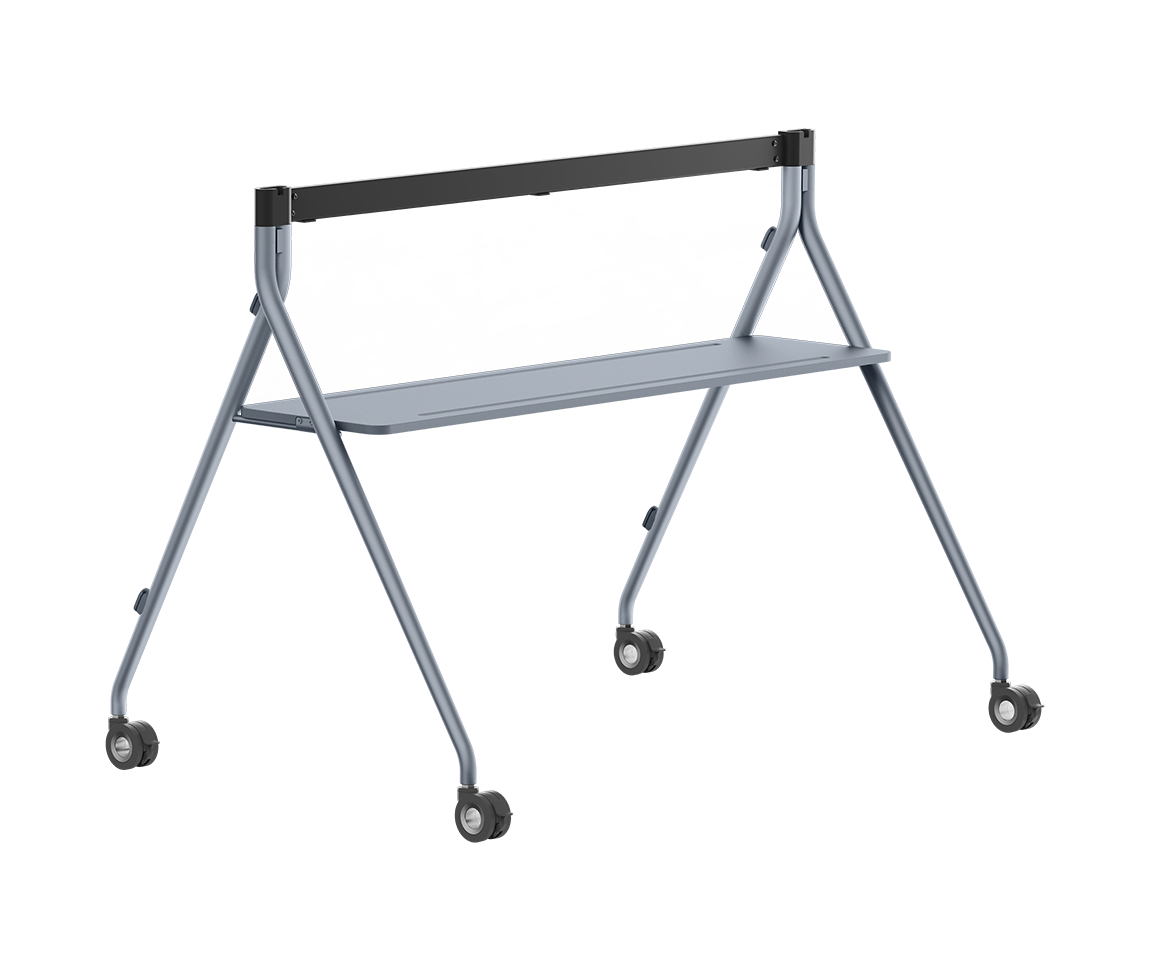 Yealink MB-FS-P750T Floor Stand with Tray for MeetingBoard 75 Pro - front view