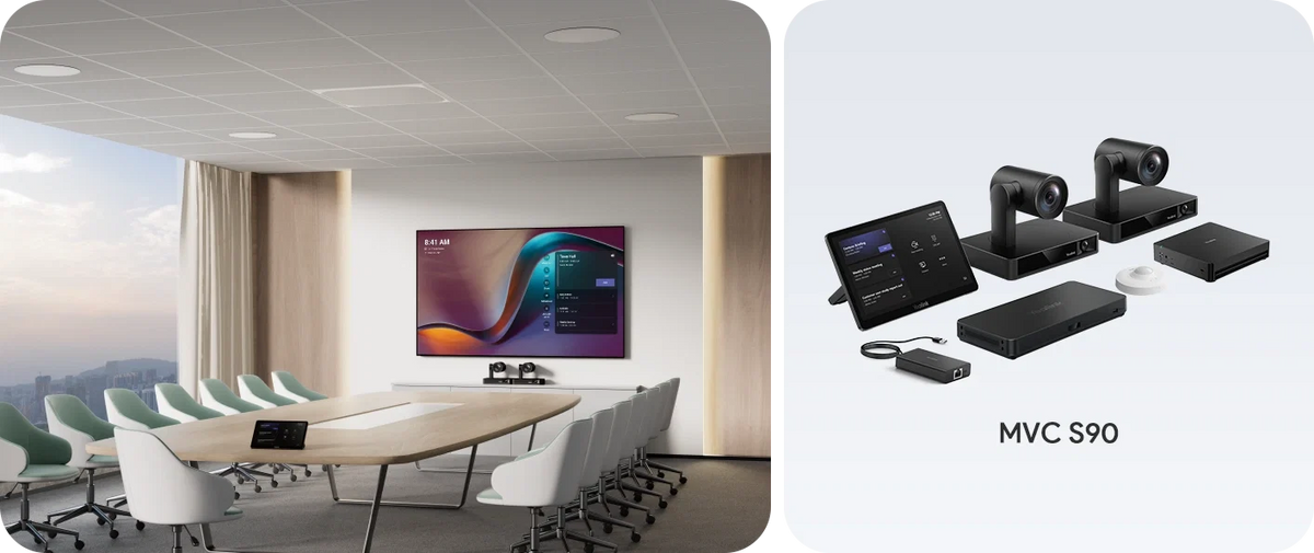 Yealink MVC S90 Pro-AV Microsoft Teams Rooms system - in-room view
