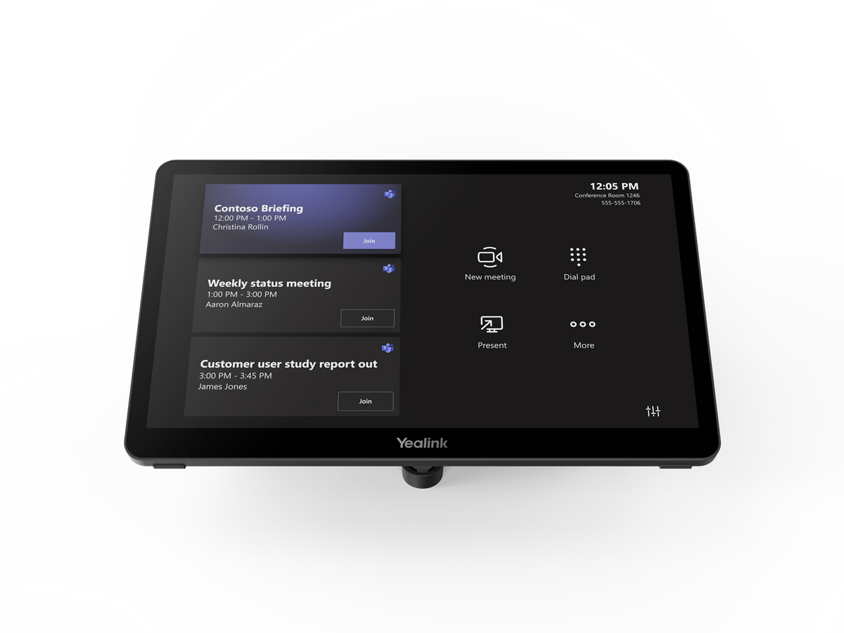 Yealink MVC860 Microsoft Teams Rooms system - touch console