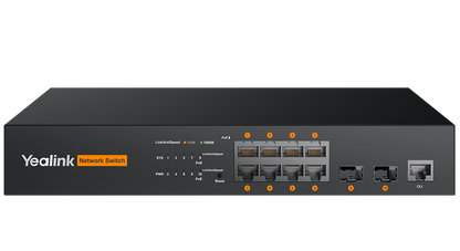 Yealink RCH80 managed PoE+ AV switch - front view
