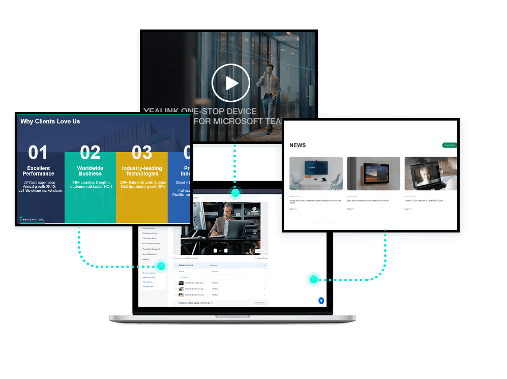 Yealink RoomCast Digital Signage and Wireless Presentation System - front view