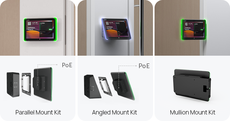 Yealink RoomPanel E2 Purpose-Built Meeting Room Scheduling Panel - front view