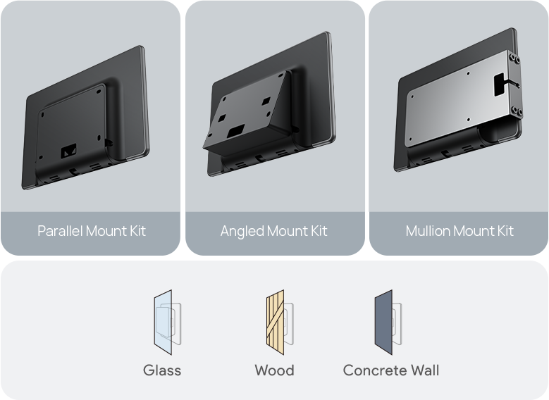 Yealink RoomPanel Plus E2 Purpose-Built Meeting Room Scheduling Panel - front view