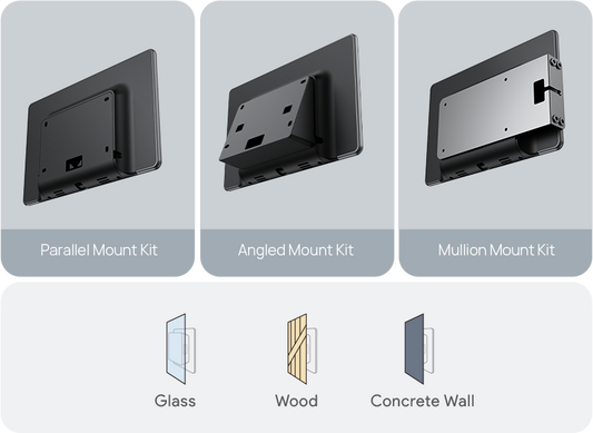 Yealink RoomPanel Plus E2 Purpose-Built Meeting Room Scheduling Panel - front view