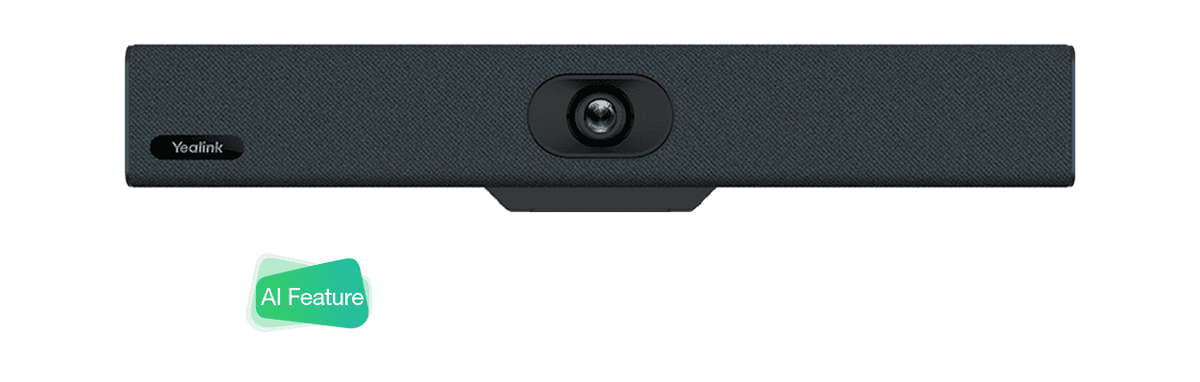 Yealink UVC34 All-in-One USB Video Bar for Small and Huddle Rooms - front view