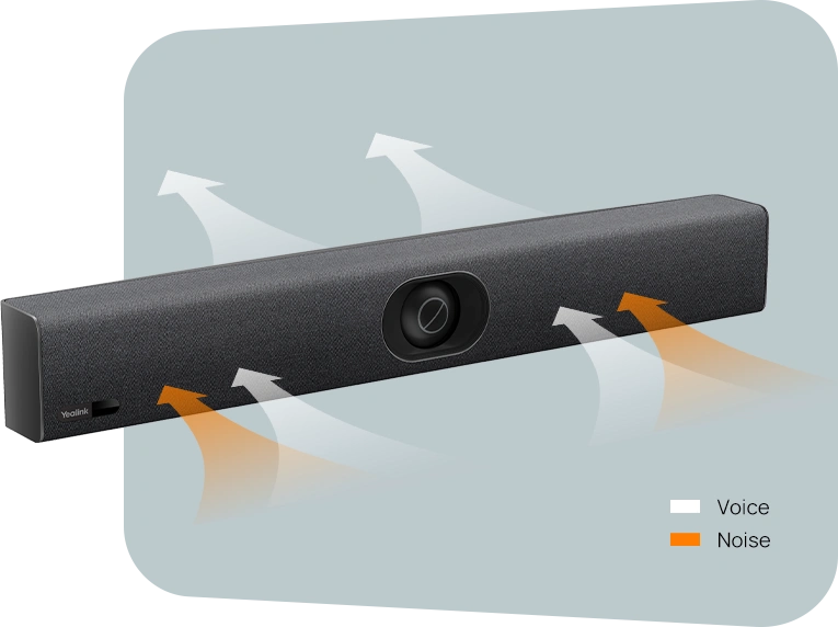 Yealink UVC40 E2 All-in-One Intelligent USB Video Bar - front view
