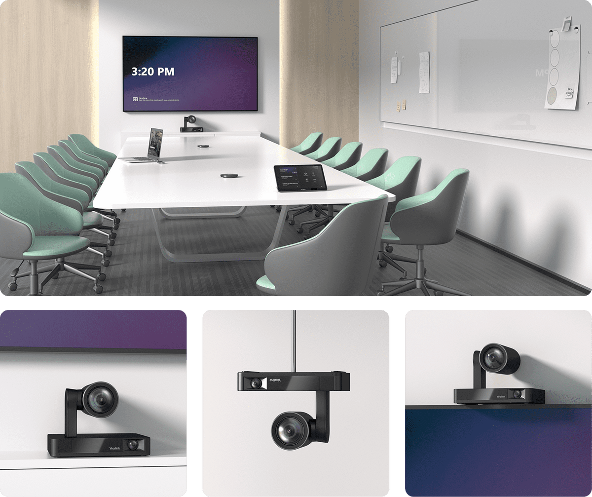 Yealink UVC86 4K Dual-Eye Intelligent Tracking Camera - front view