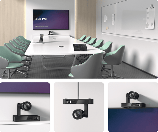 Yealink UVC86 4K Dual-Eye Intelligent Tracking Camera - front view