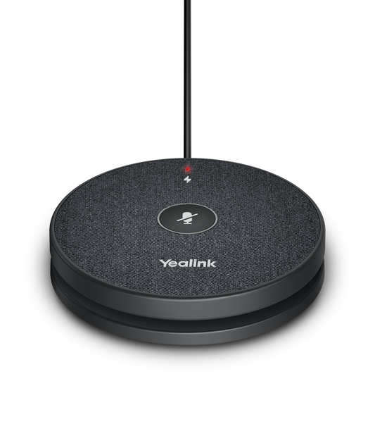 Yealink VCM36-W wireless conferencing microphone - angled view (1 of 2)